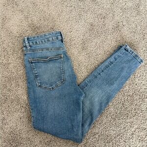 ZARA High Waisted Skinny Jeans Light Wash Women Size 8